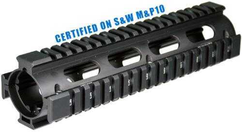 Leapers UTG Pro AR308 2-Pc Drop-In Mid Length Quad Rail For S&W MP10 Md: MTU018